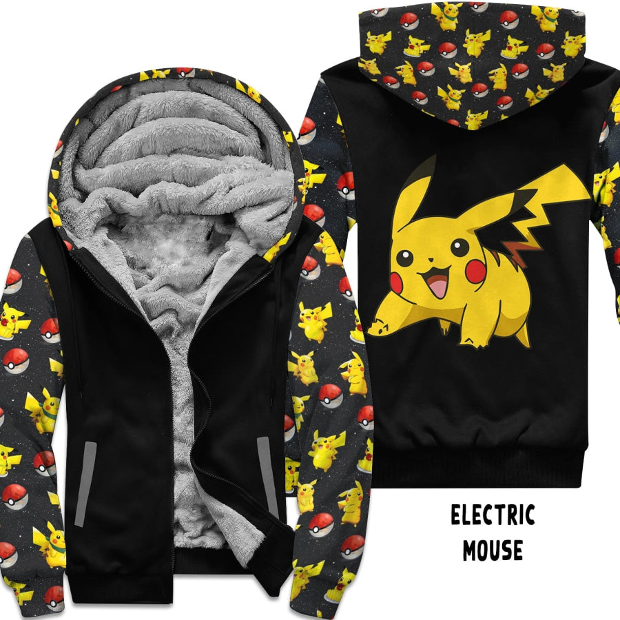 Preorder Custom Zip Hoodie Jacket - Electric Mouse - Closes 1 Dec - ETA early Mar 2025 Hoodie