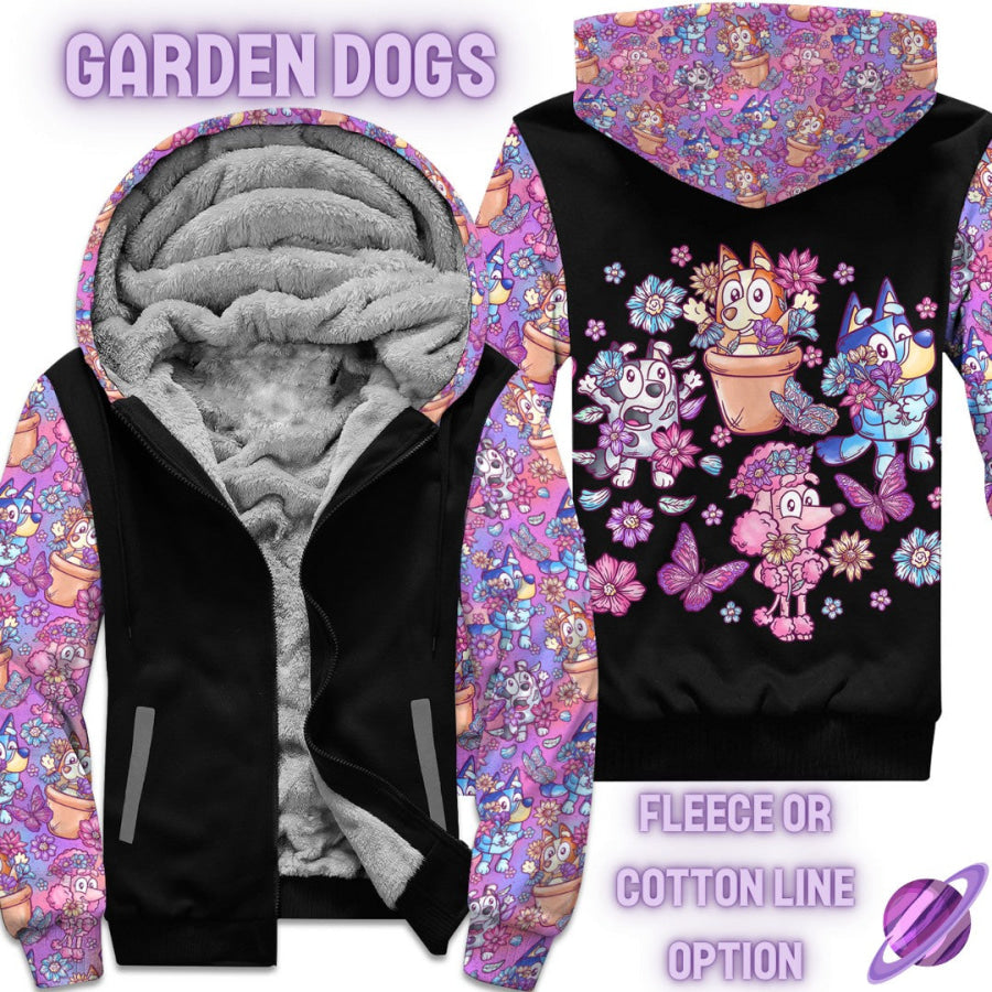 Preorder Custom Zip Hoodie Jacket - Garden Dogs - Closes 1 Dec - ETA early Mar 2025 Hoodie