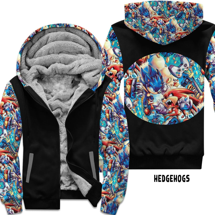 Preorder Custom Zip Hoodie Jacket - Hedgehogs - Closes 1 Dec - ETA early Mar 2025 Hoodie