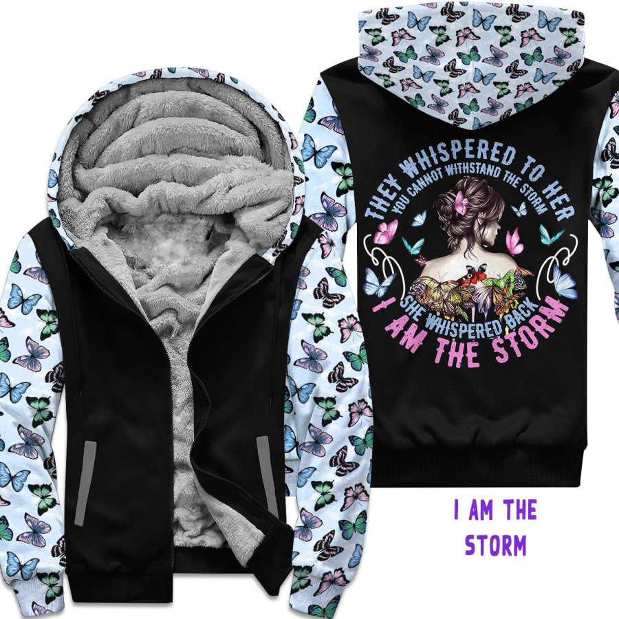 Preorder Custom Zip Hoodie Jacket - I Am The Storm - Closes 1 Dec - ETA early Mar 2025 Hoodie