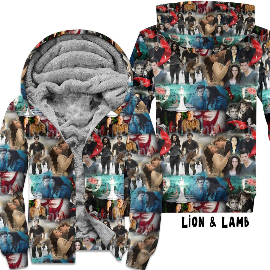 Preorder Custom Zip Hoodie Jacket - Lion and Lamb - Closes 1 Dec - ETA early Mar 2025 Hoodie