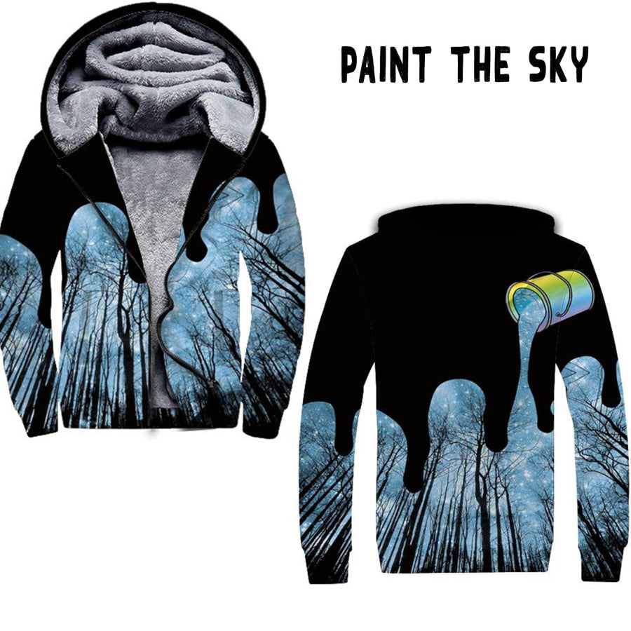 Preorder Custom Zip Hoodie Jacket - Paint The Sky - Closes 1 Dec - ETA early Mar 2025 Hoodie