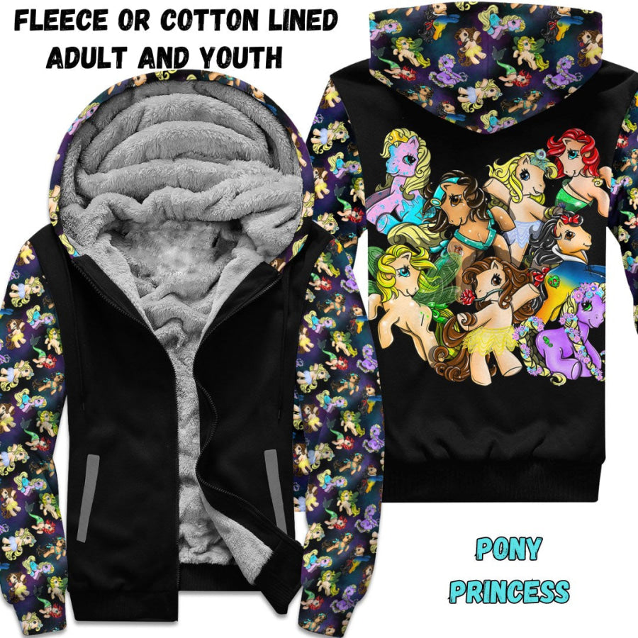 Preorder Custom Zip Hoodie Jacket - Pony Princess - Closes 1 Dec - ETA early Mar 2025 Hoodie