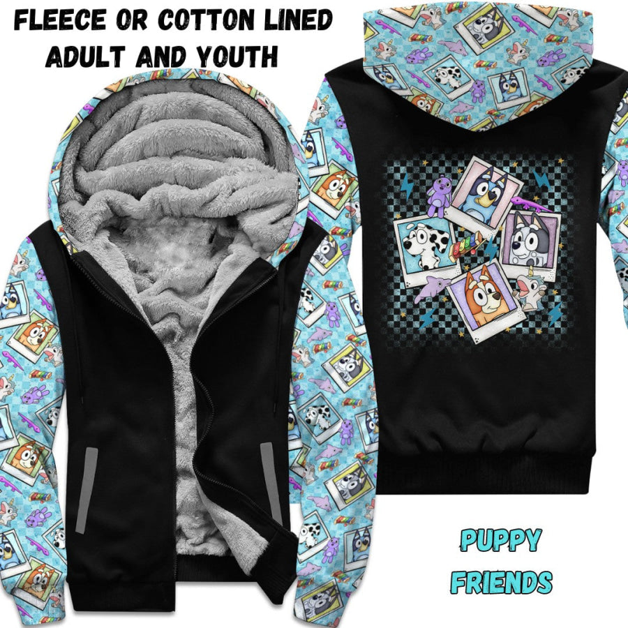 Preorder Custom Zip Hoodie Jacket - Puppy Friends - Closes 1 Dec - ETA early Mar 2025 Hoodie