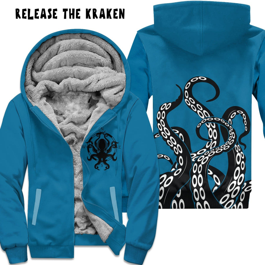 Preorder Custom Zip Hoodie Jacket - Release The Kraken - Closes 1 Dec - ETA early Mar 2025 Hoodie