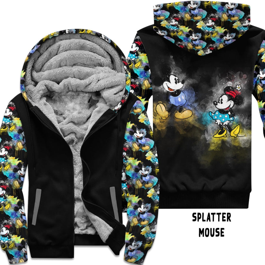 Preorder Custom Zip Hoodie Jacket - Splatter Mouse - Closes 1 Dec - ETA early Mar 2025 Hoodie