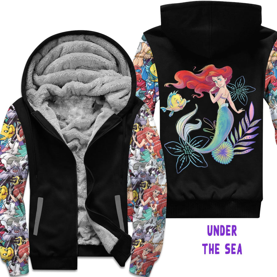 Preorder Custom Zip Hoodie Jacket - Under The Sea - Closes 1 Dec - ETA early Mar 2025 Hoodie