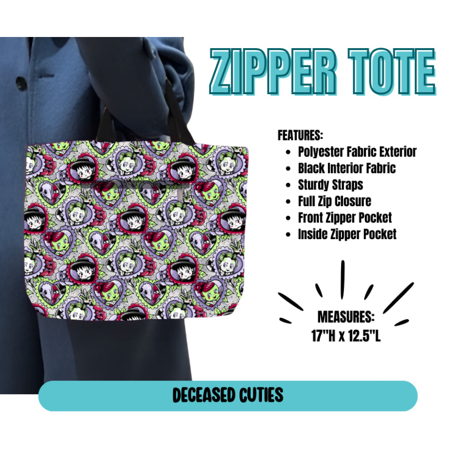 Preorder Custom Zipper Totes - Closes 21 May - ETA late Sep 2025 Tote Bag