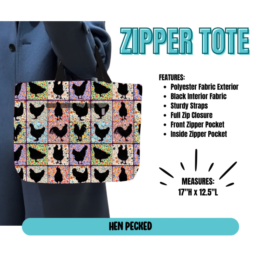Preorder Custom Zipper Totes - Closes 21 May - ETA late Sep 2025 Tote Bag