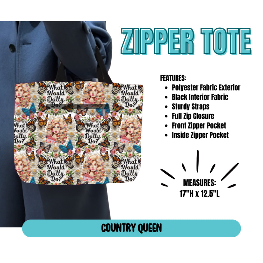 Preorder Custom Zipper Totes - Closes 21 May - ETA late Sep 2025 Tote Bag