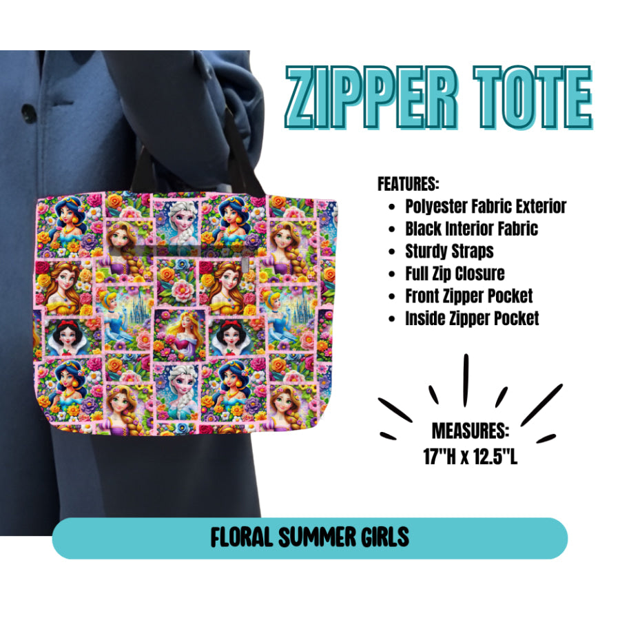 Preorder Custom Zipper Totes - Closes 21 May - ETA late Sep 2025 Tote Bag