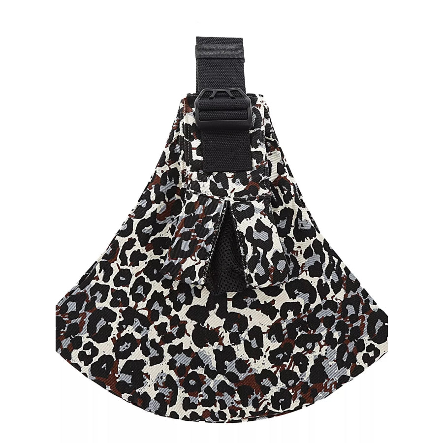 Printed Adjustable Baby Sling Black / One Size Apparel and Accessories