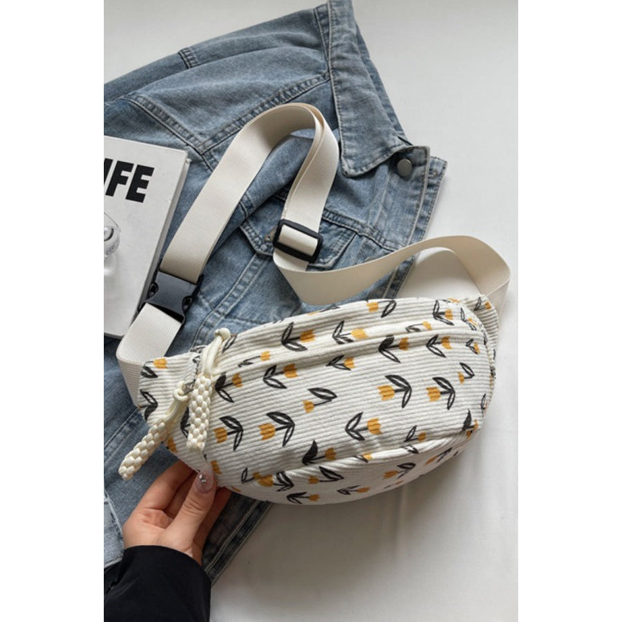 Printed Adjustable Strap Sling Bag Apparel and Accessories