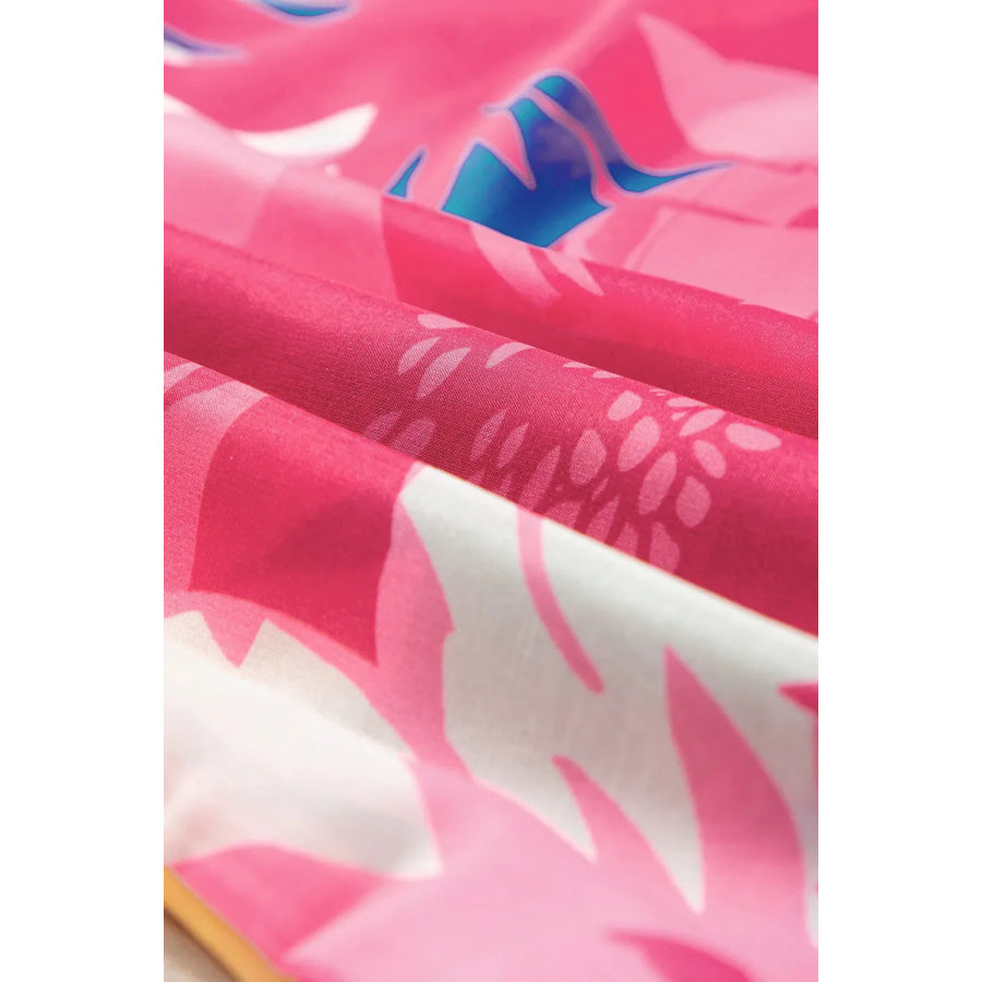 Printed Button Up Half Sleeve Shirt Apparel and Accessories