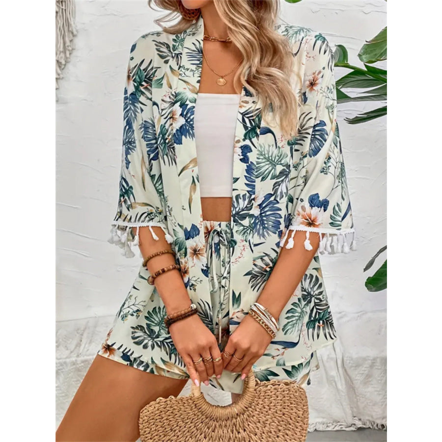 Printed Half Sleeve Top and Shorts Set Apparel and Accessories