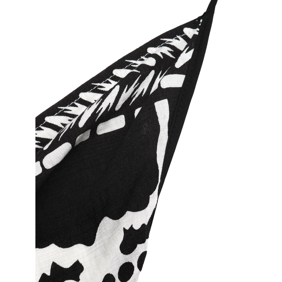 Printed Halter Neck Maxi Dress Apparel and Accessories