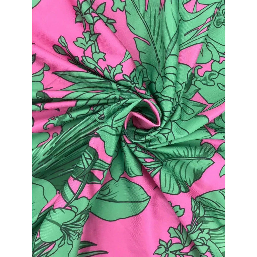 Printed Halter Neck Maxi Dress Apparel and Accessories