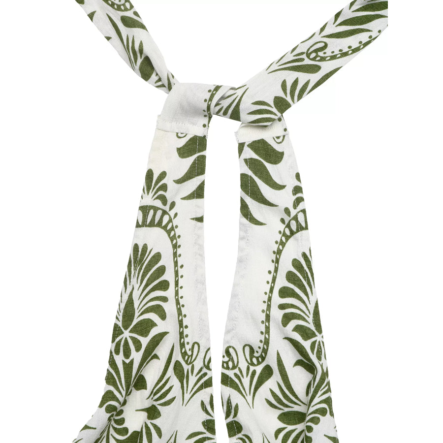 Printed Halter Neck Wide Leg Jumpsuit Apparel and Accessories