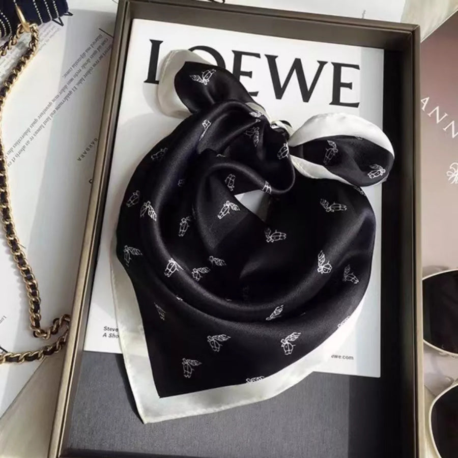 Printed Lightweight Silk Scarf Apparel and Accessories