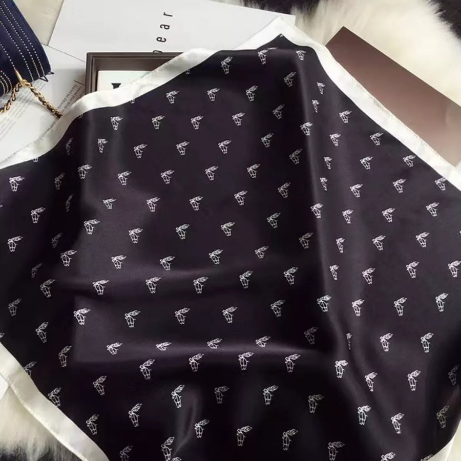 Printed Lightweight Silk Scarf Apparel and Accessories