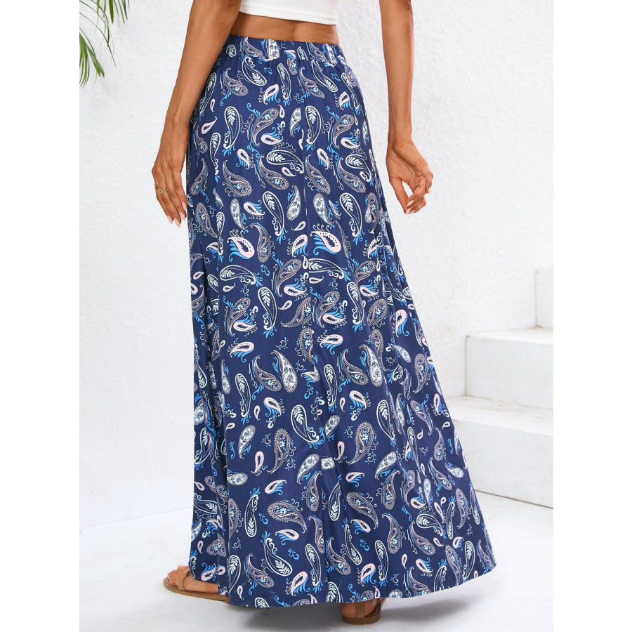 Printed Maxi Skirt Apparel and Accessories