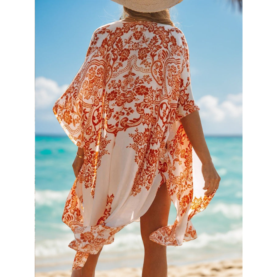 Printed Open Front Cover - Up Apparel and Accessories