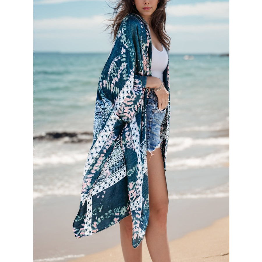 Printed Open Front Cover - Up Apparel and Accessories