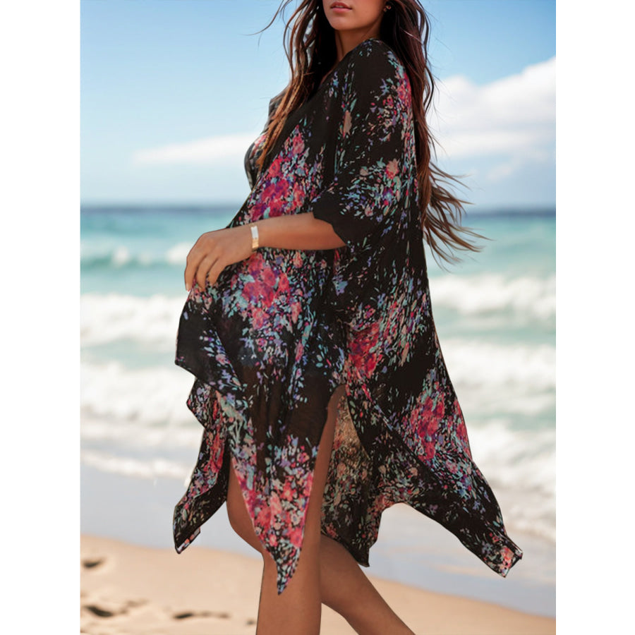 Printed Open Front Cover - Up Apparel and Accessories