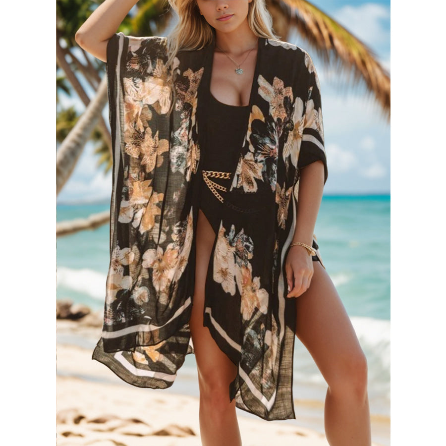 Printed Open Front Cover - Up Tan / One Size Apparel and Accessories