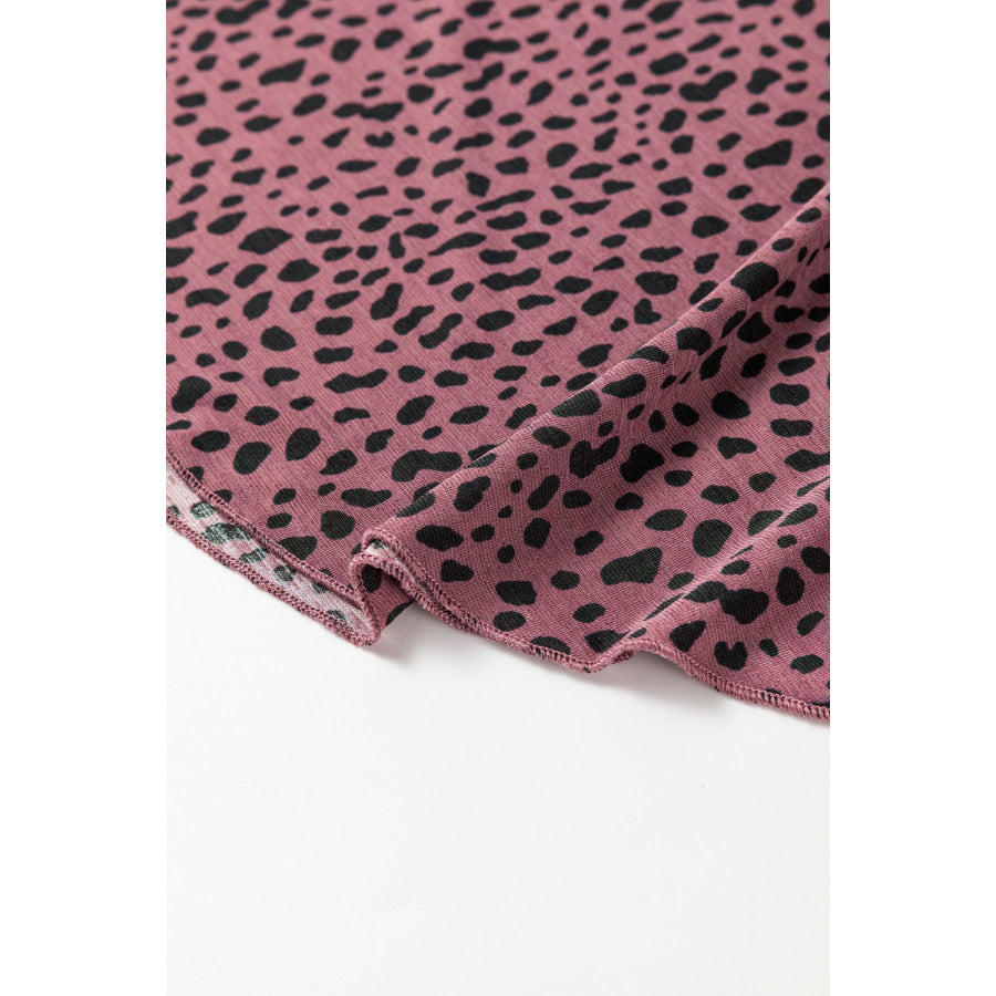 Printed Round Neck Cami Apparel and Accessories