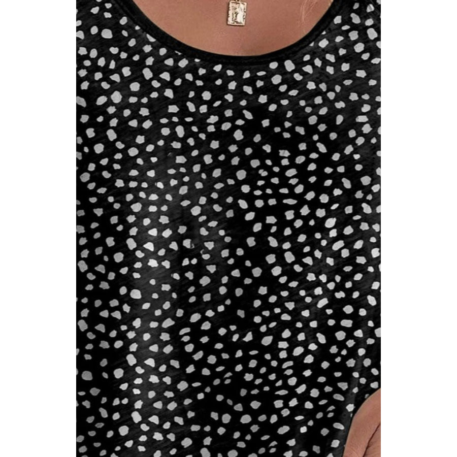 Printed Round Neck Cami Apparel and Accessories