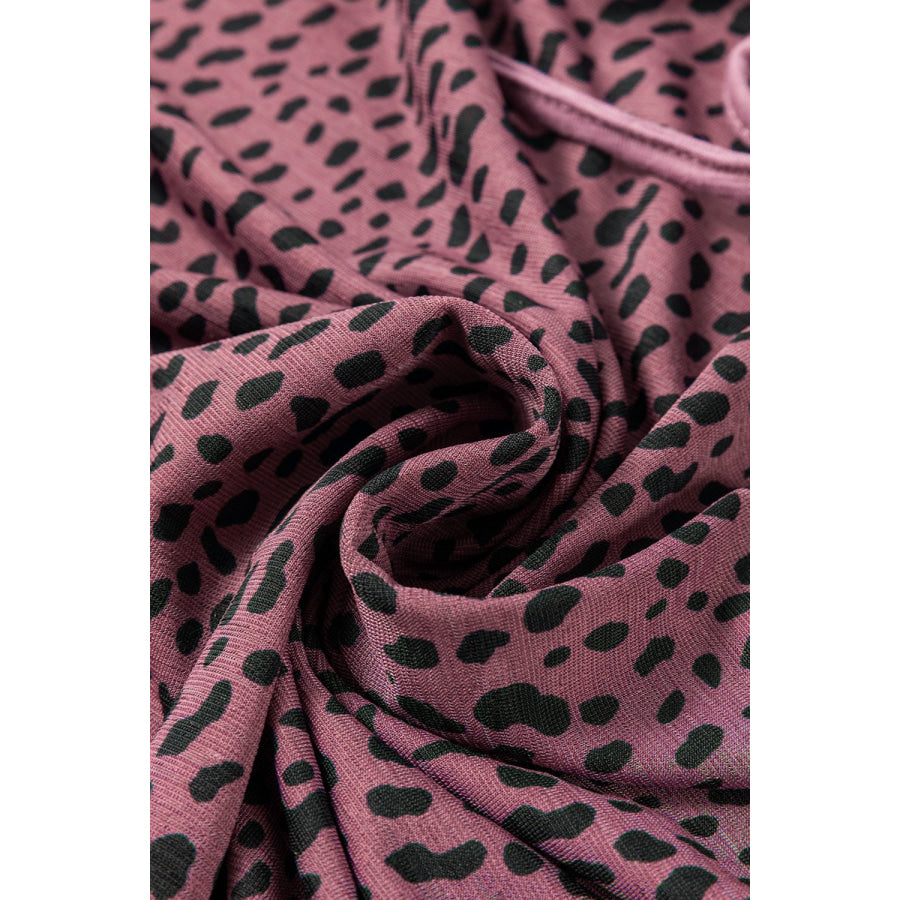 Printed Round Neck Cami Apparel and Accessories