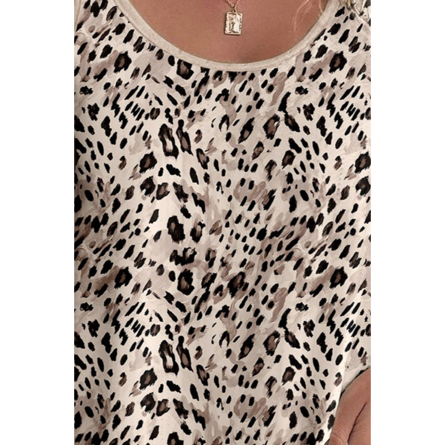 Printed Round Neck Cami Apparel and Accessories