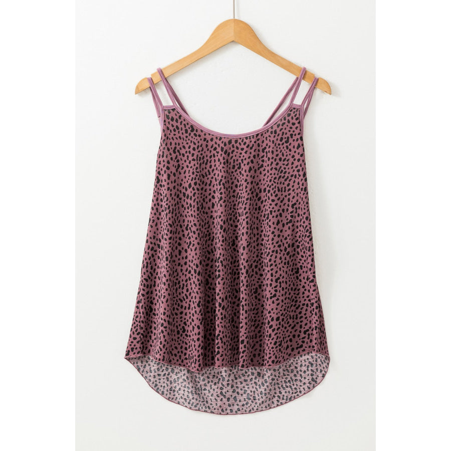 Printed Round Neck Cami Apparel and Accessories