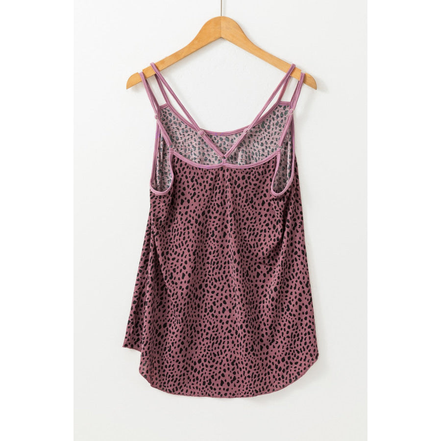 Printed Round Neck Cami Apparel and Accessories