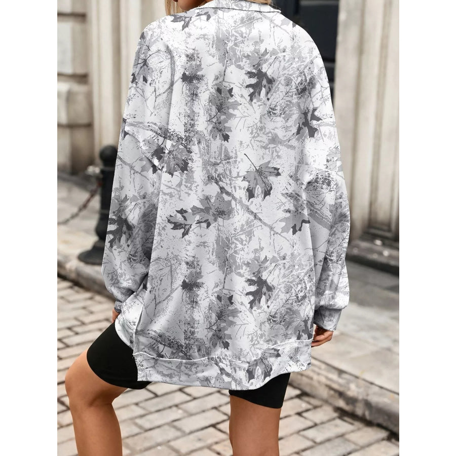 Printed Round Neck Sweatshirt Apparel and Accessories