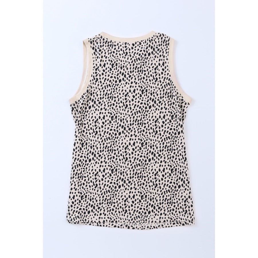 Printed Round Neck Tank