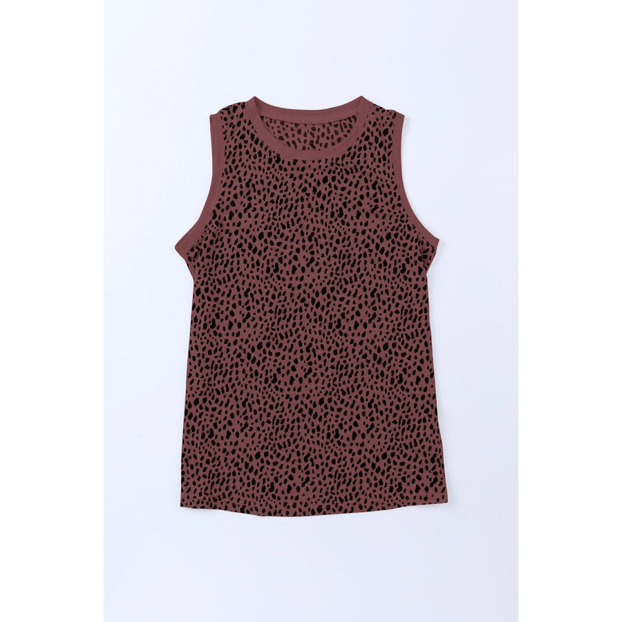 Printed Round Neck Tank