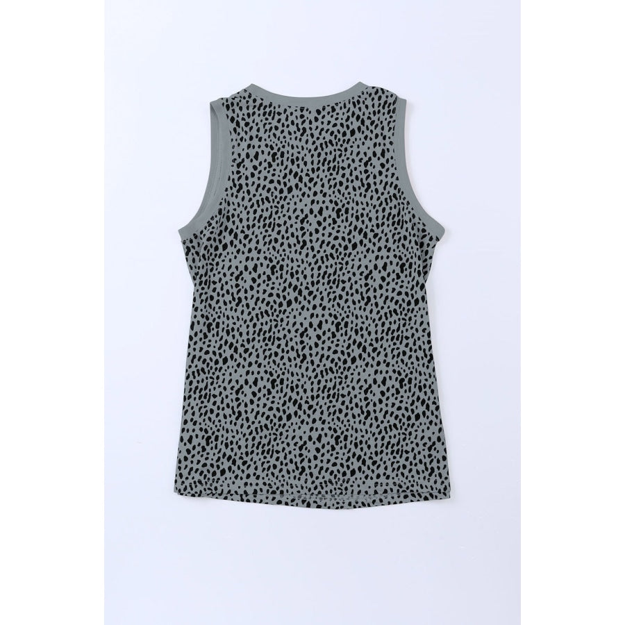 Printed Round Neck Tank