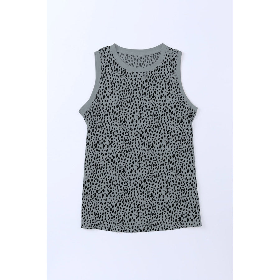 Printed Round Neck Tank