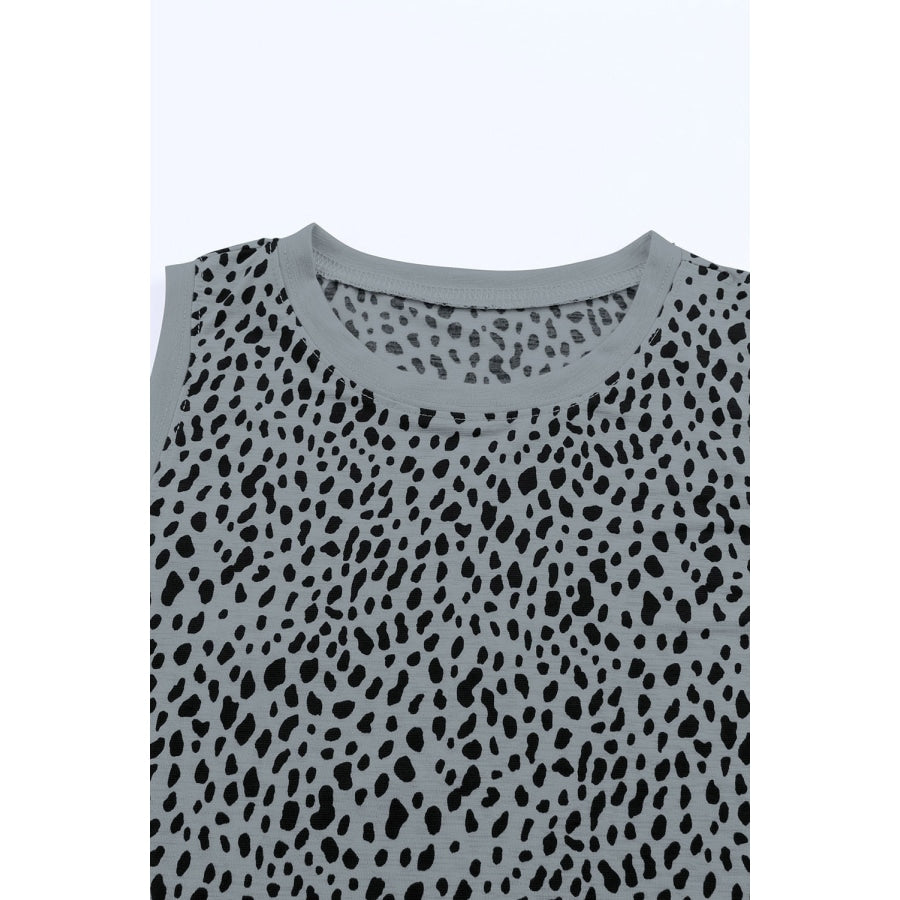 Printed Round Neck Tank