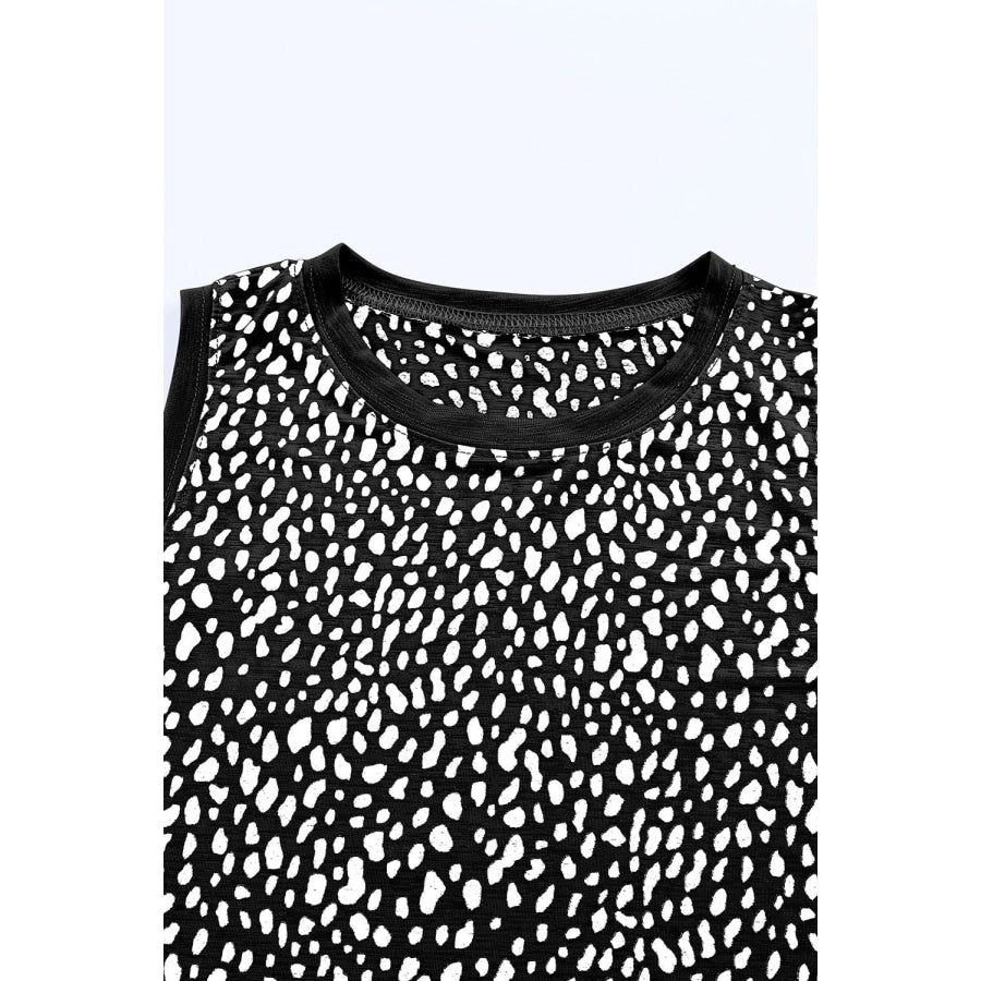 Printed Round Neck Tank