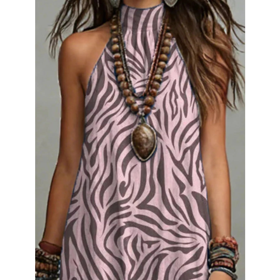 Printed Sleeveless Maxi Dress Apparel and Accessories