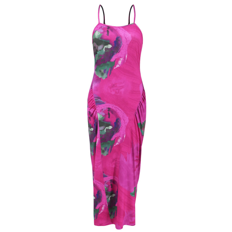 Printed Spaghetti Strap Cami Dress Apparel and Accessories