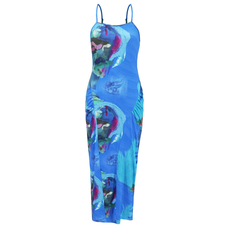 Printed Spaghetti Strap Cami Dress Apparel and Accessories