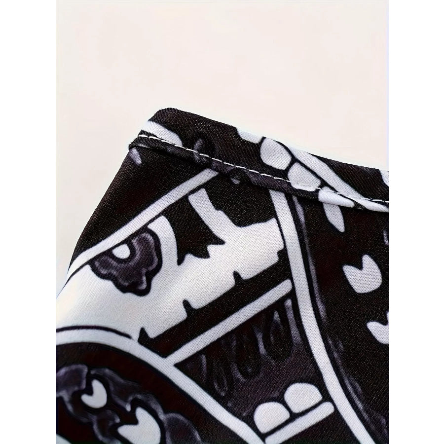 Printed Spaghetti Strap Maxi Dress Apparel and Accessories