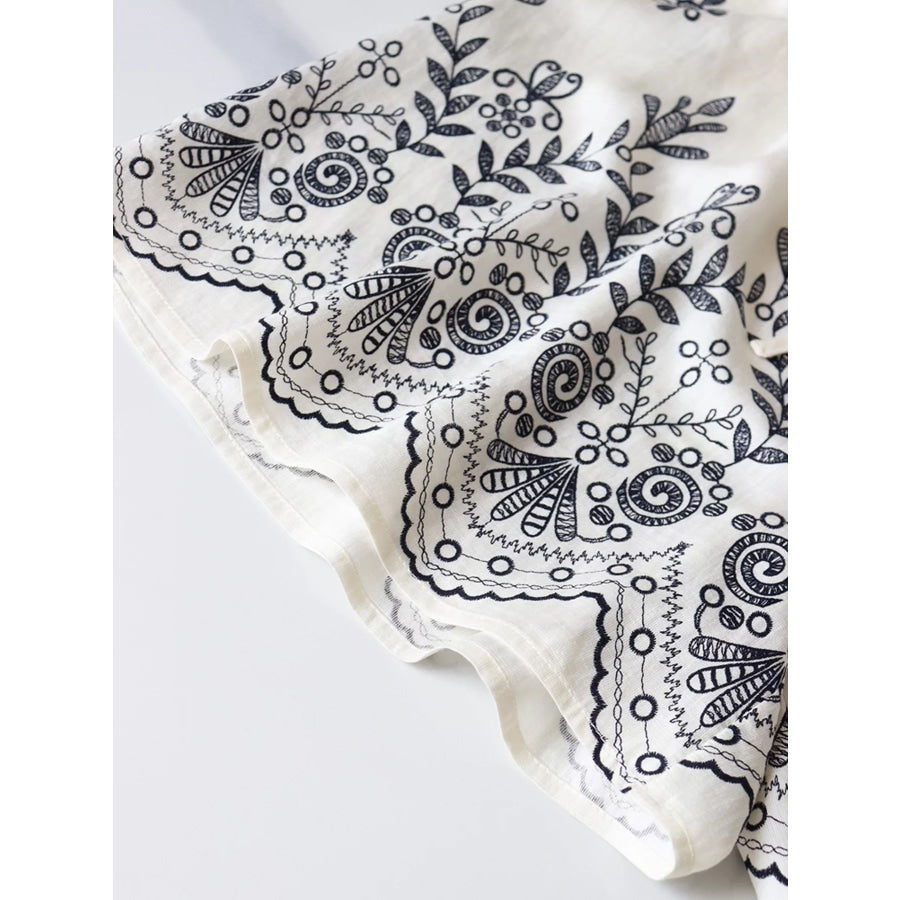 Printed Surplice Half Sleeve Romper Apparel and Accessories