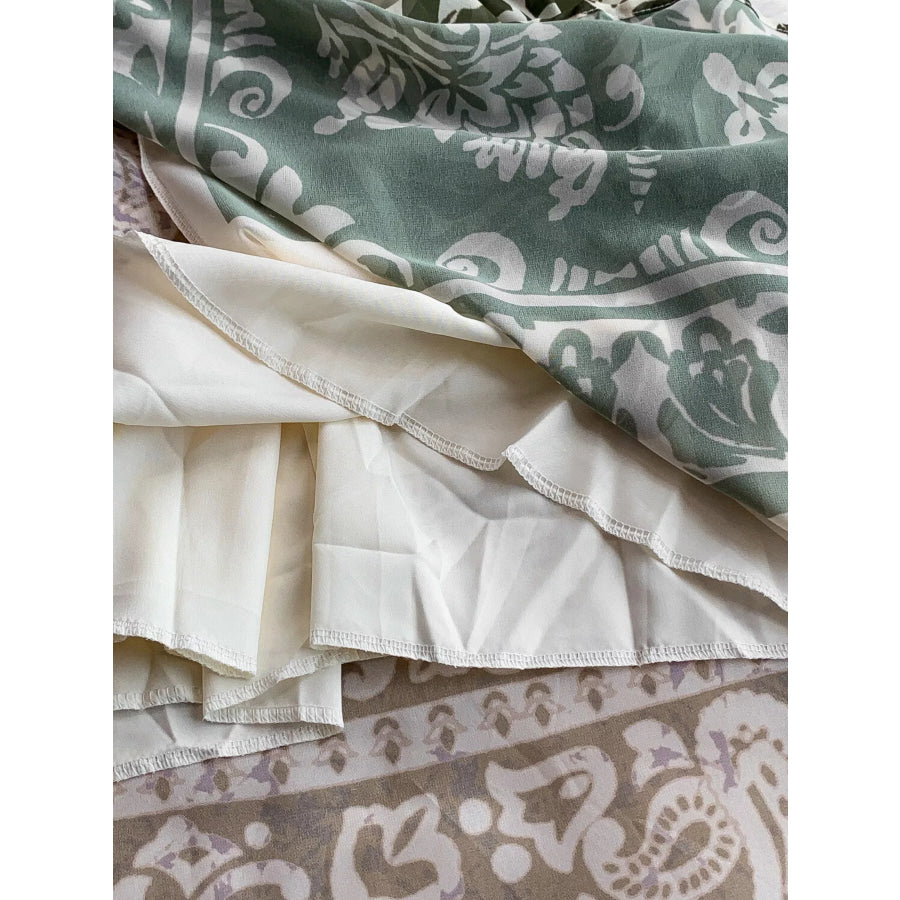 Printed V-Neck Cami Dress Apparel and Accessories