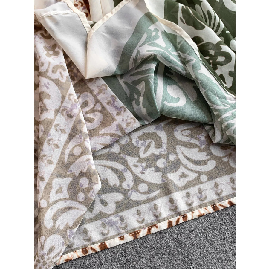 Printed V-Neck Cami Dress Apparel and Accessories