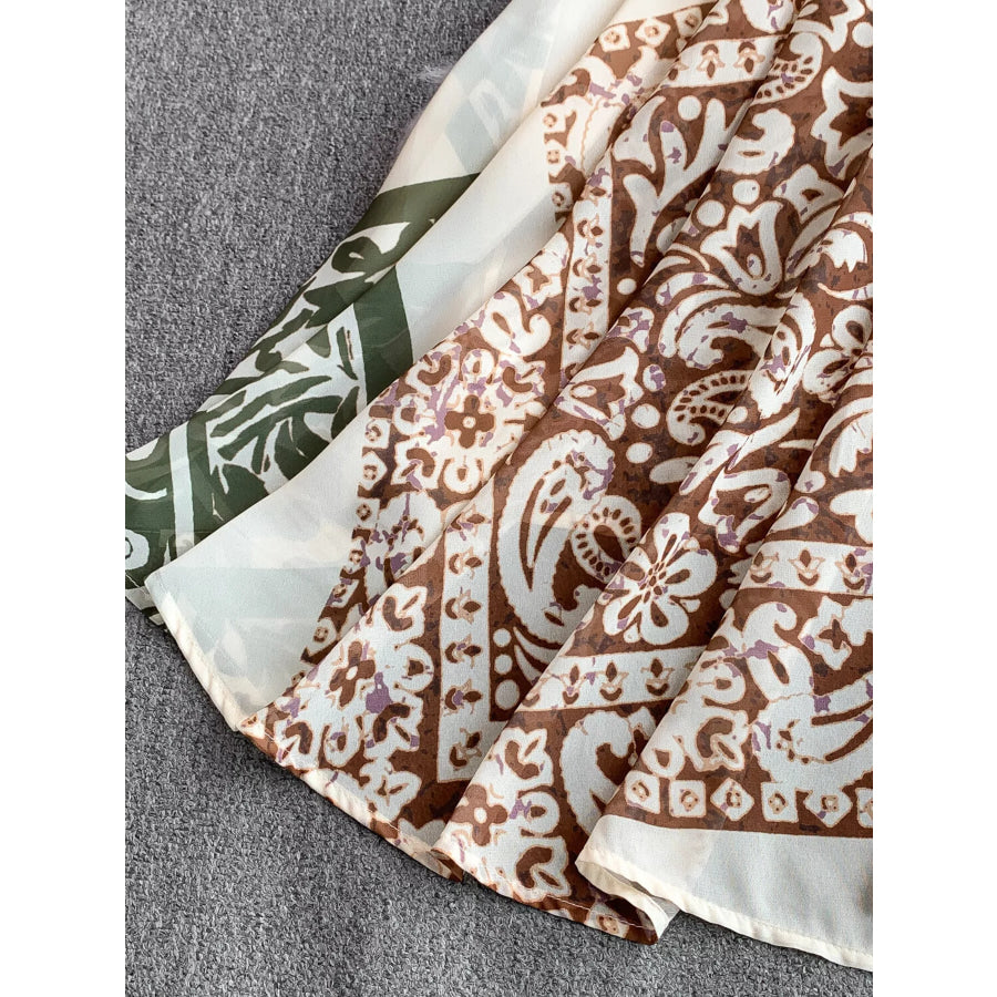Printed V-Neck Cami Dress Apparel and Accessories